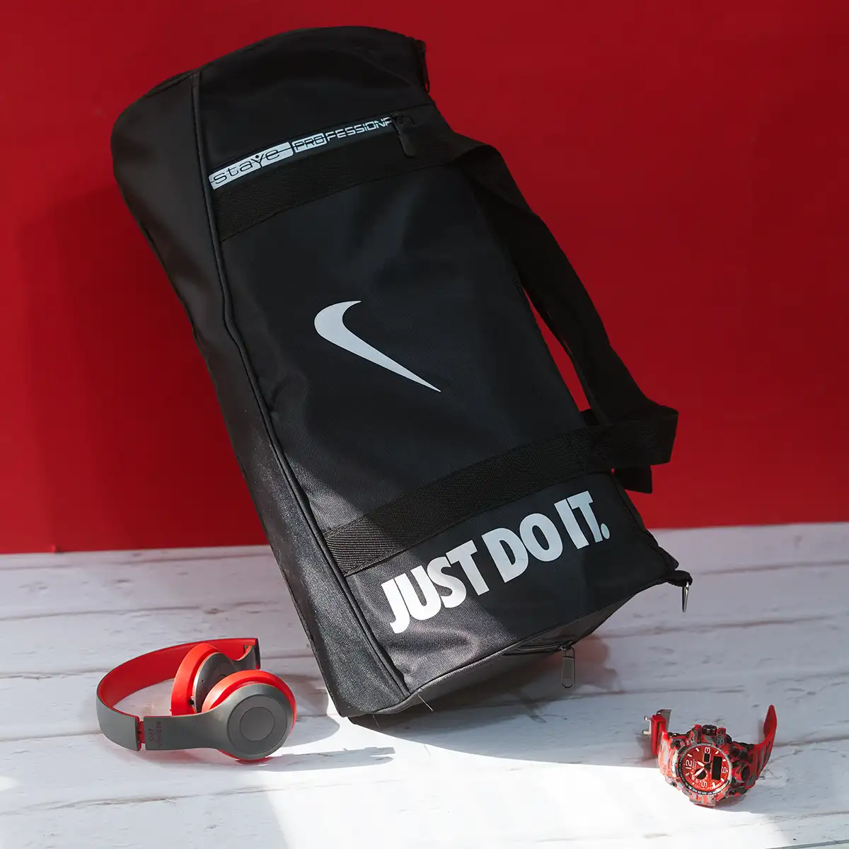 کیف ورزشی just do it مشکی مدل W93