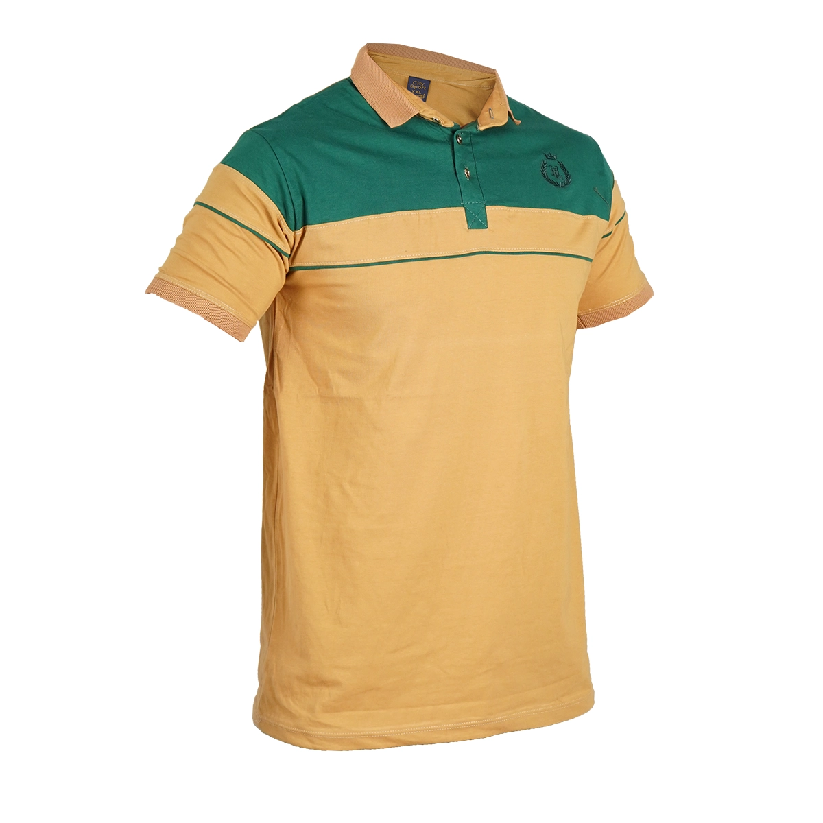 تیشرت مردانه یقه فرنچ کرم مدل Bahman