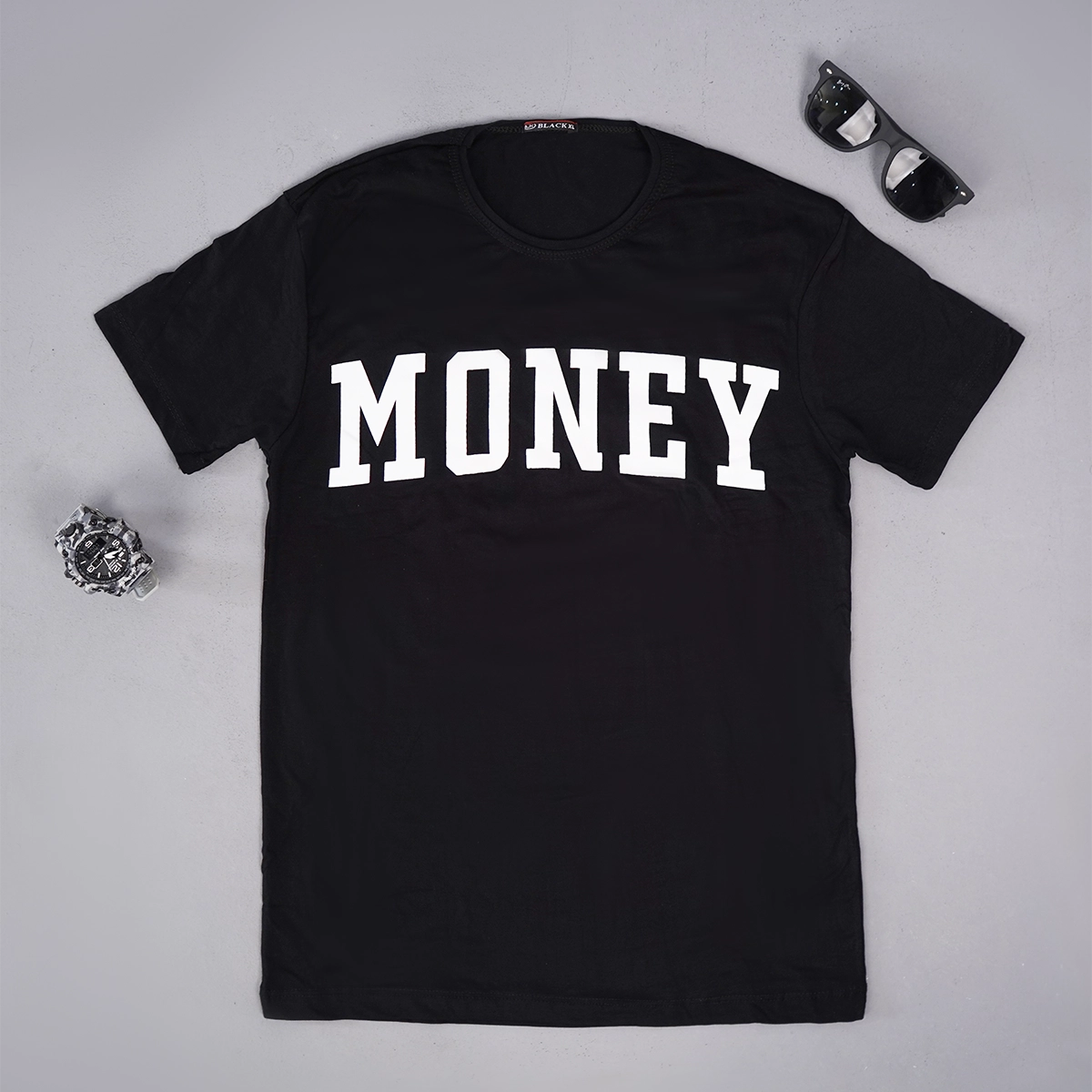 تیشرت مردانه طرحدار مدل Money