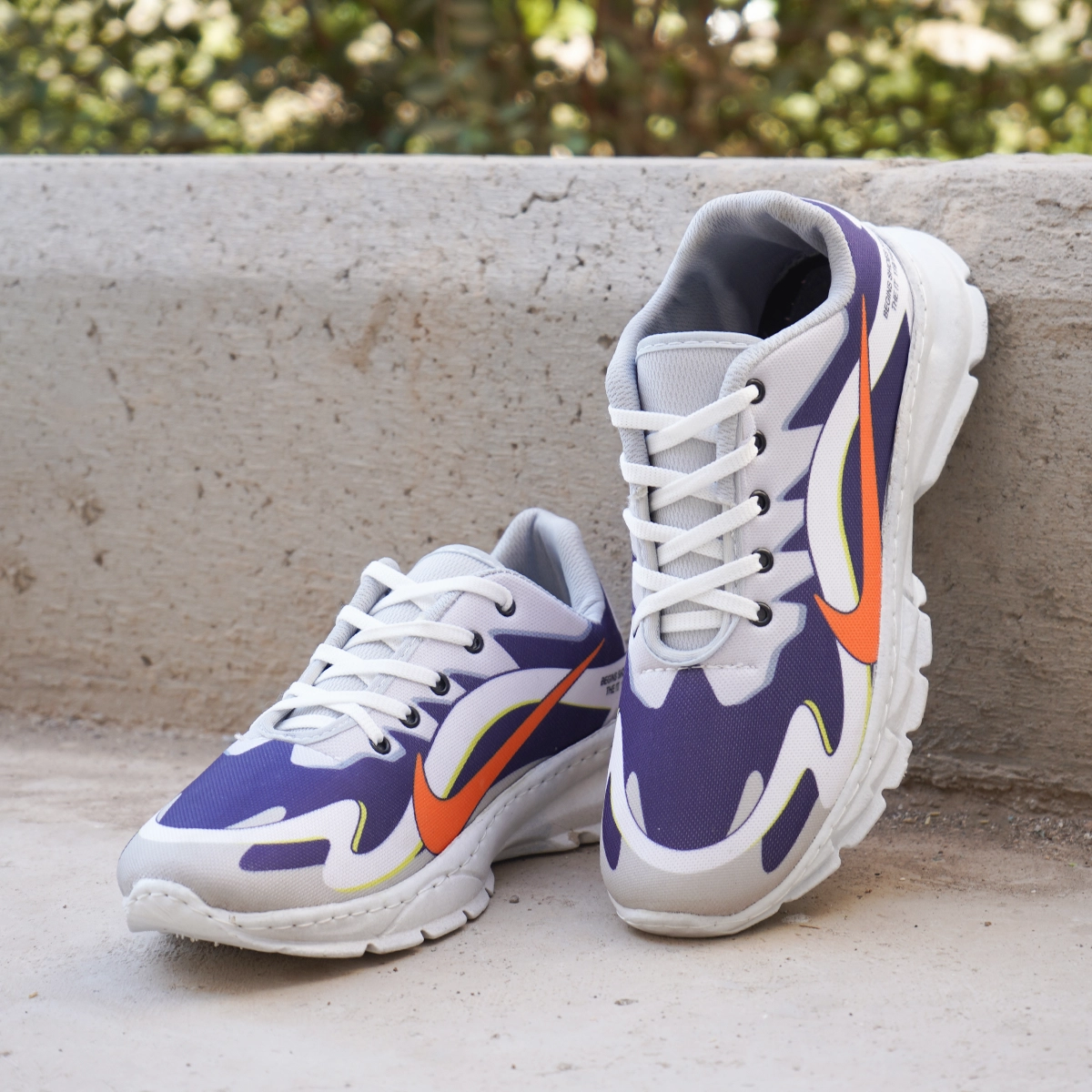 کفش ورزشی مردانه (T) سفید آبی مدل RAKAN