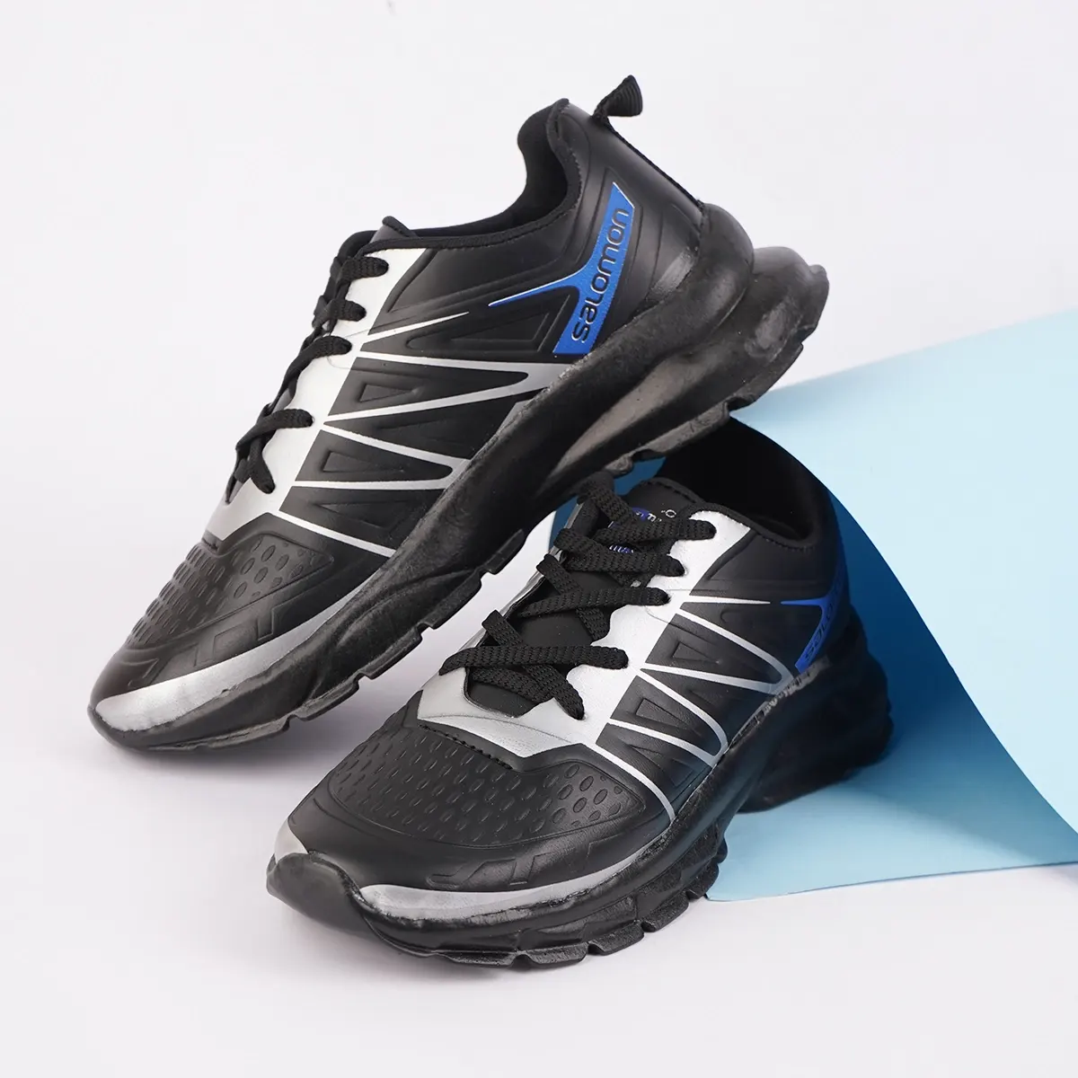 کفش ورزشی مردانه مشکی آبی مدل simba