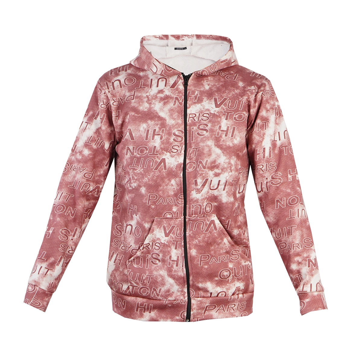 سوییشرت طرحدار مردانه قرمز مدل Roham