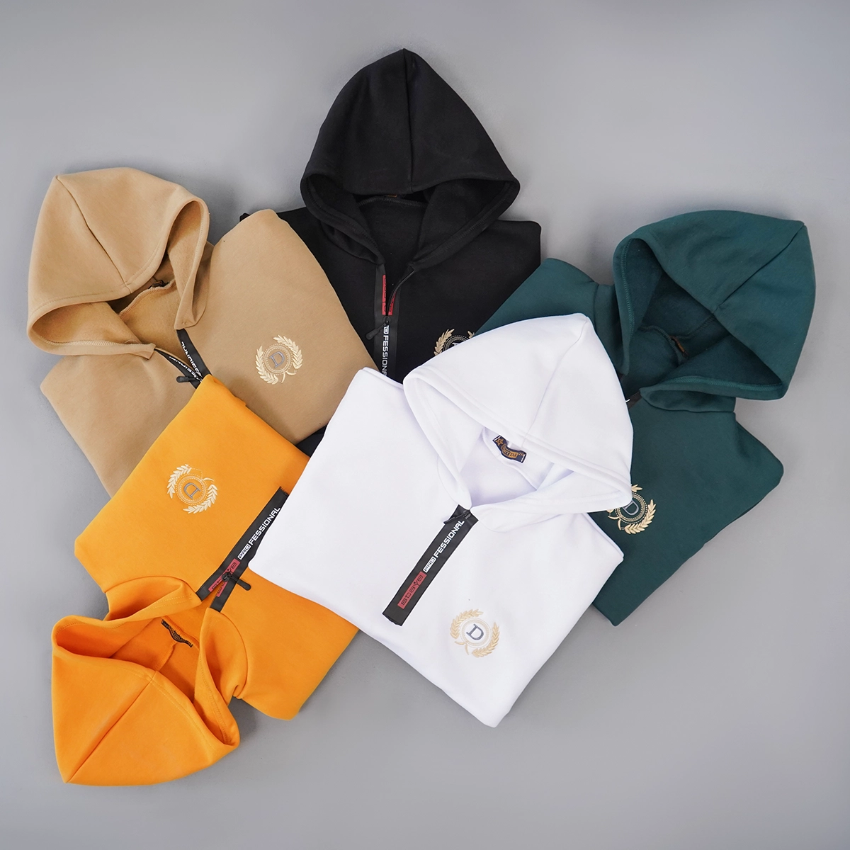 هودی مردانه طرحD سبز مدل Parham