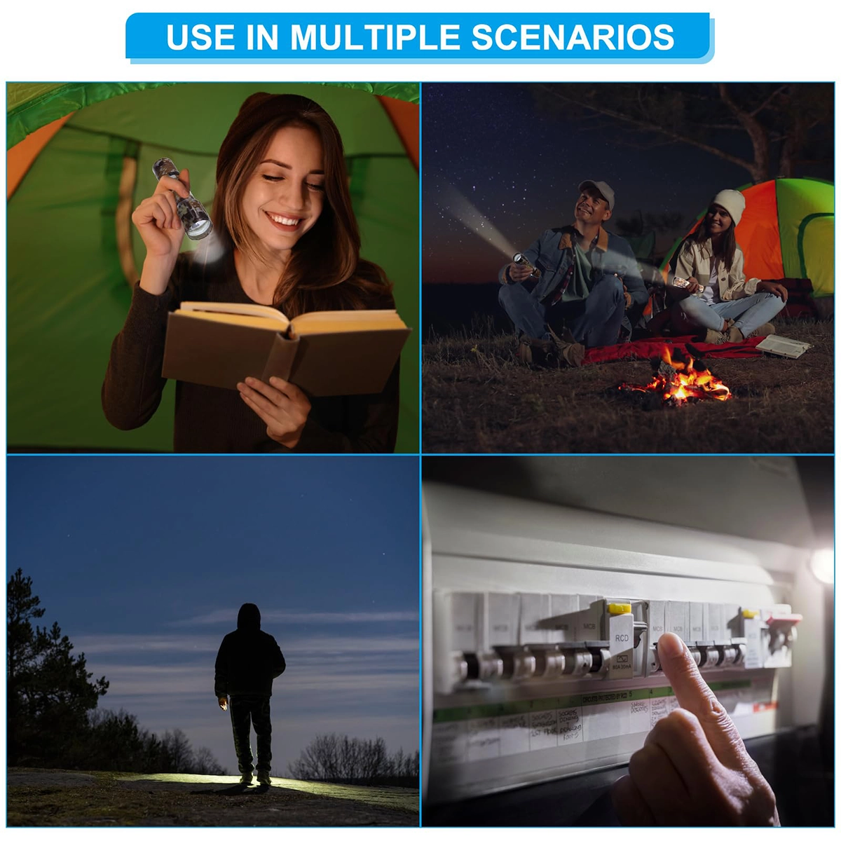 چراغ قوه دستی شارژی طرح چریکی