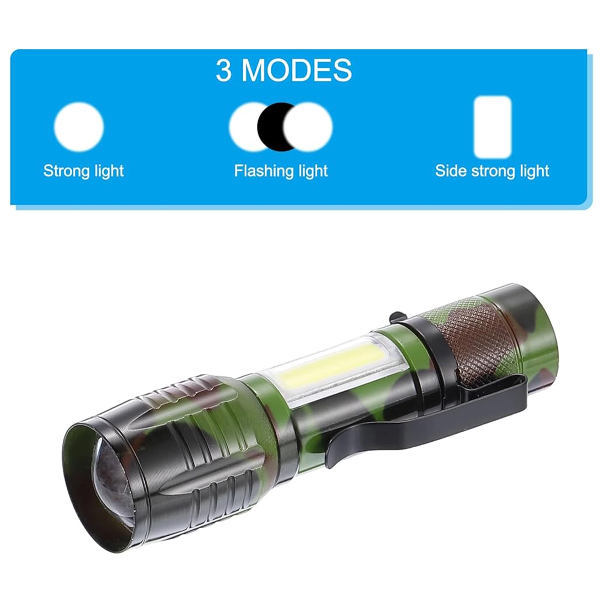 چراغ قوه دستی شارژی طرح چریکی