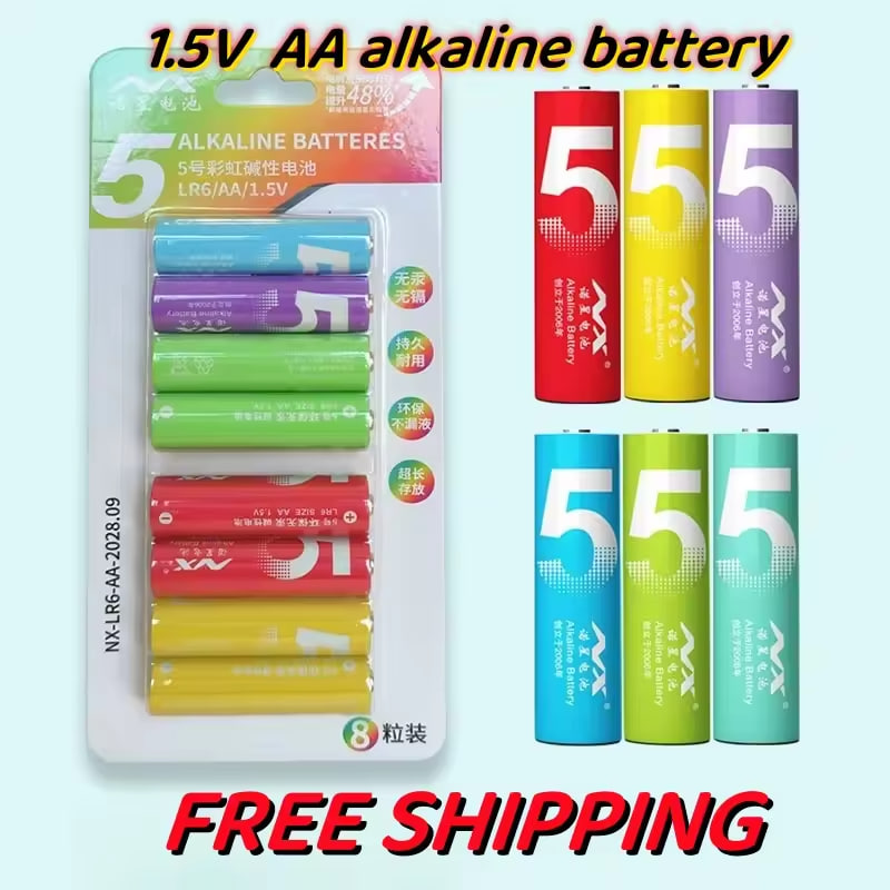 پک باتری‌ قلمی رنگین کمانی مدل ZI5