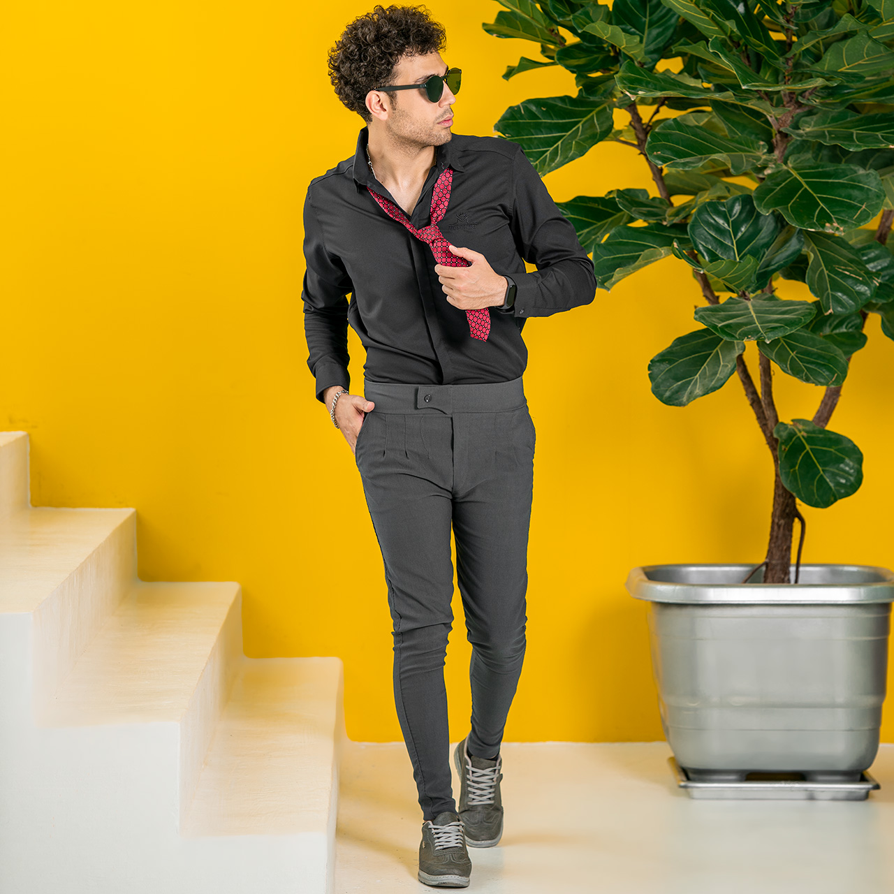 شلوار اسلش مردانه ARIF (طوسی )