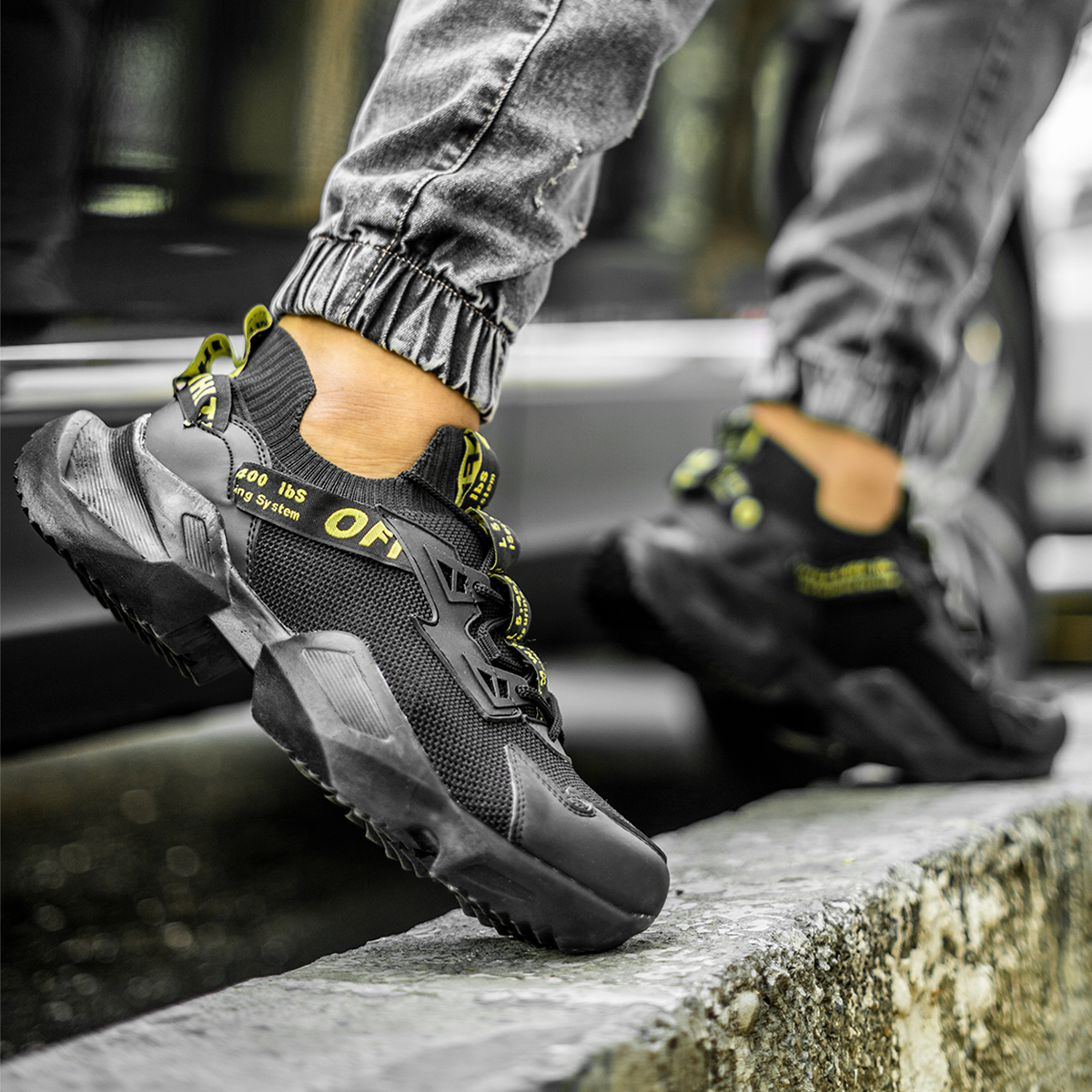 کفش ورزشی Off-White مردانه مشکی مدل Loka-