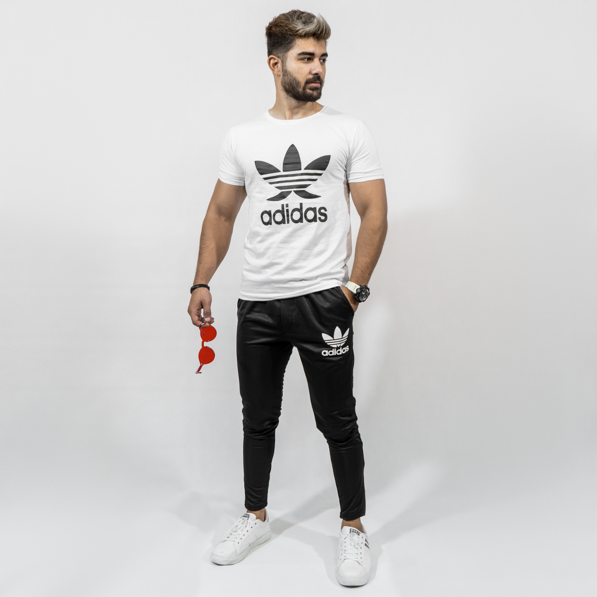ست تیشرت شلوار Adidas مردانه مدل Rambod