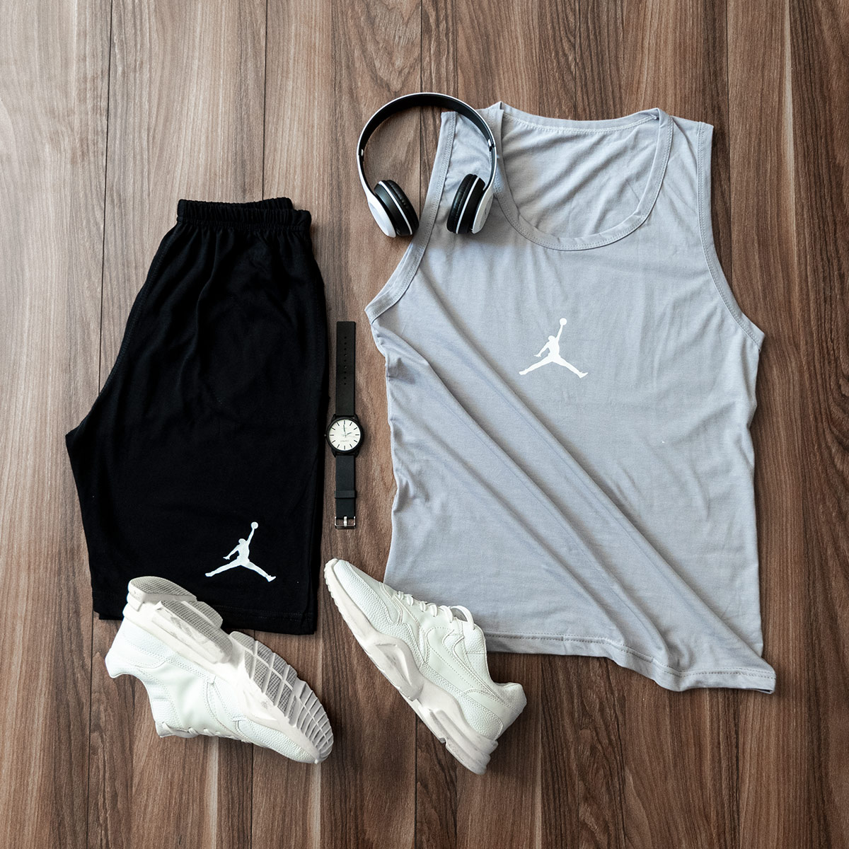 ست رکابی شلوارک Jordan مردانه مدل Rembo