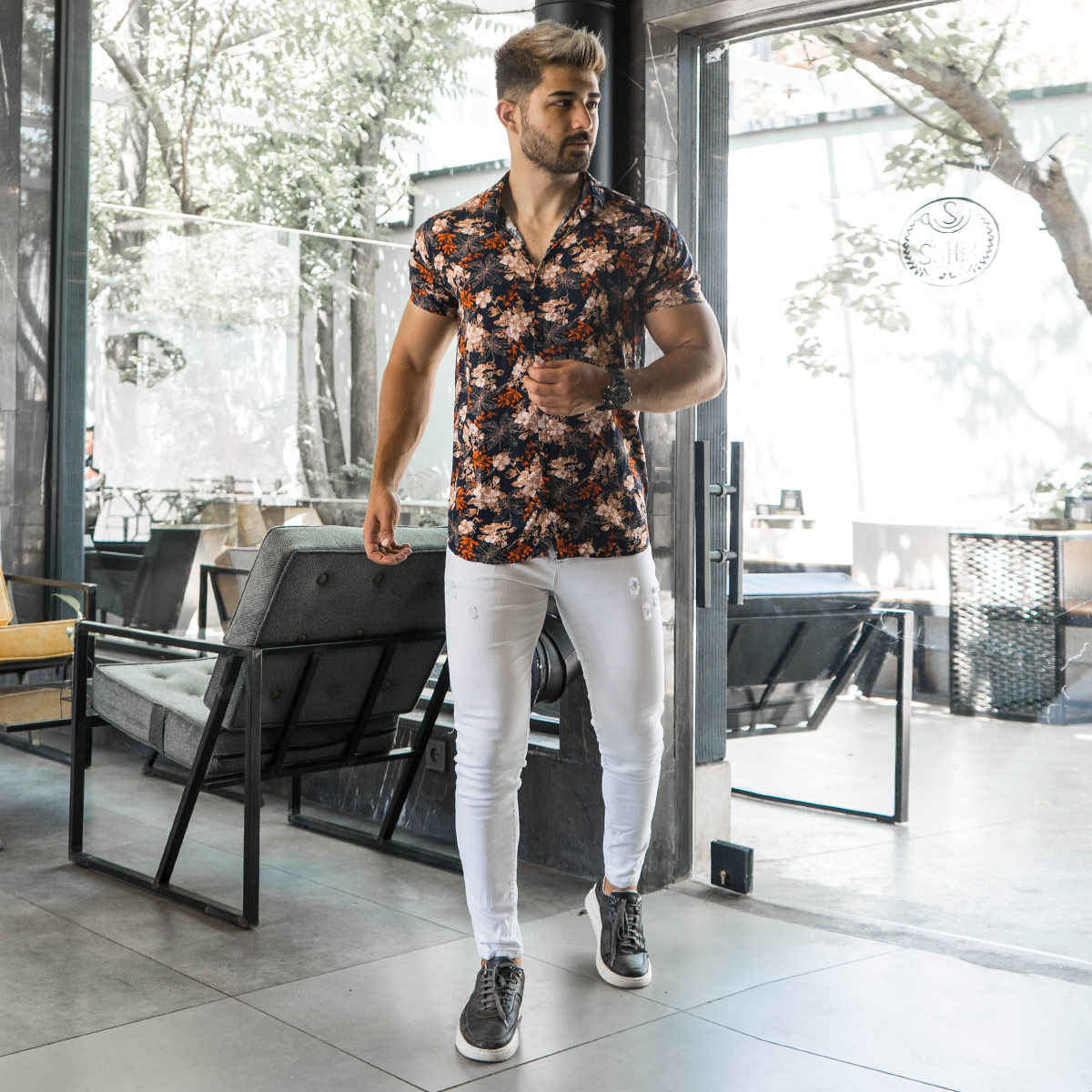 پیراهن هاوایی مردانه مدل Hardi