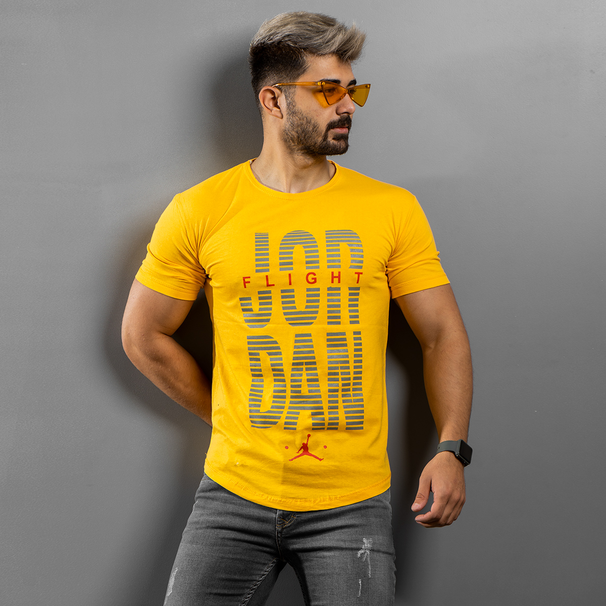 تیشرت Jordan مردانه زرد مدل Tanava