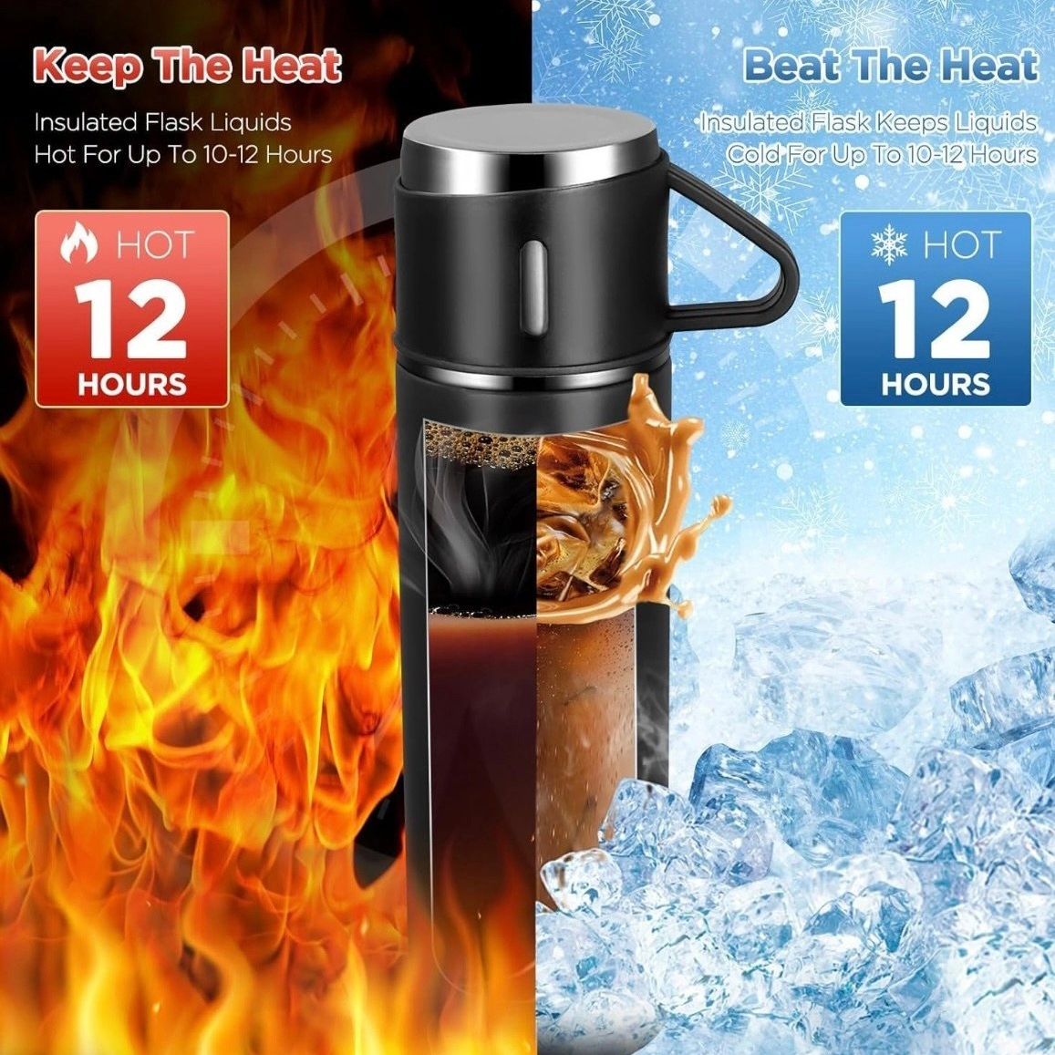 فلاسک مدل 3 کاپ VACUUM